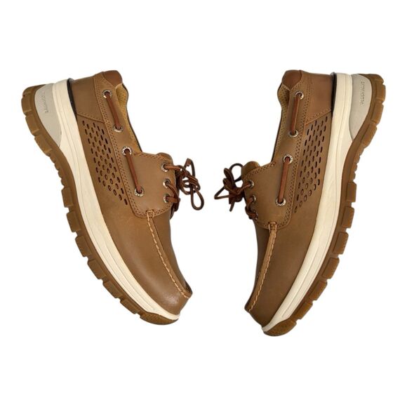 Sperry Gold Cup Billfish Plushwave Tan Boat Shoe Men\'s 8 WIDE $175 main image 4